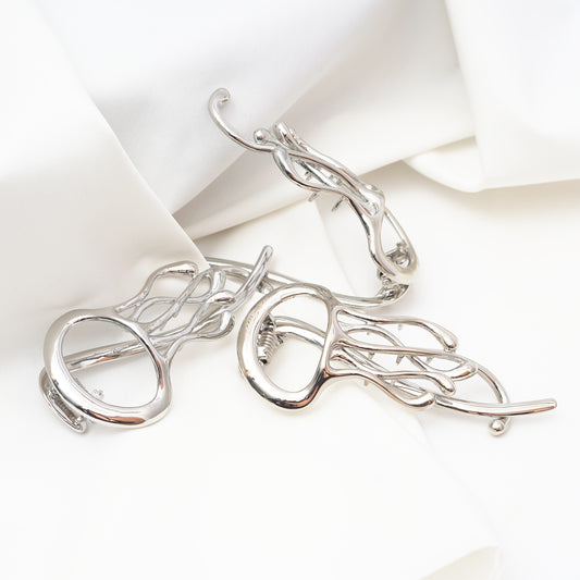 Shiny Metal Hair Clamp