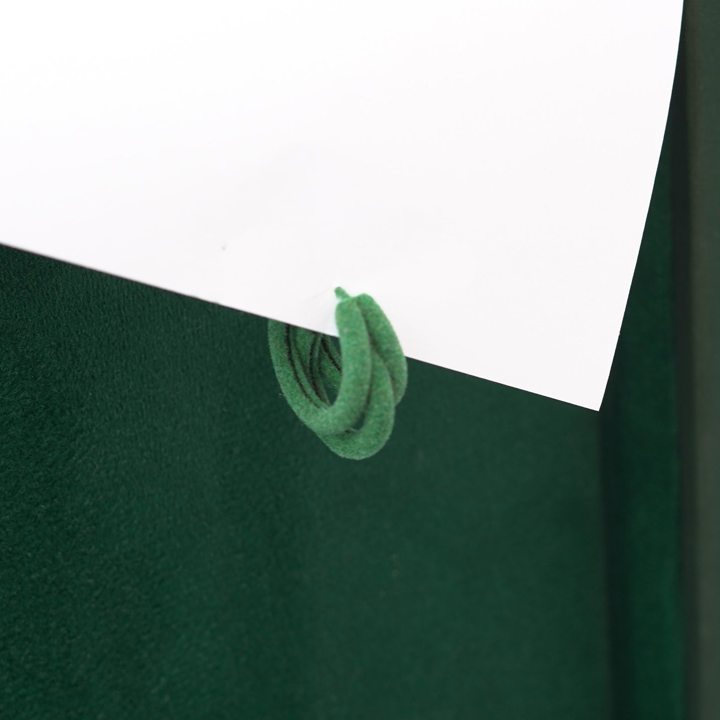 Green C Shape Earings