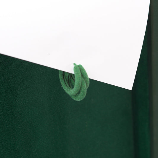 Green C Shape Earings