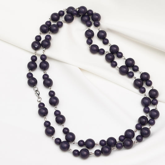 Beads in Chains Statement Necklae