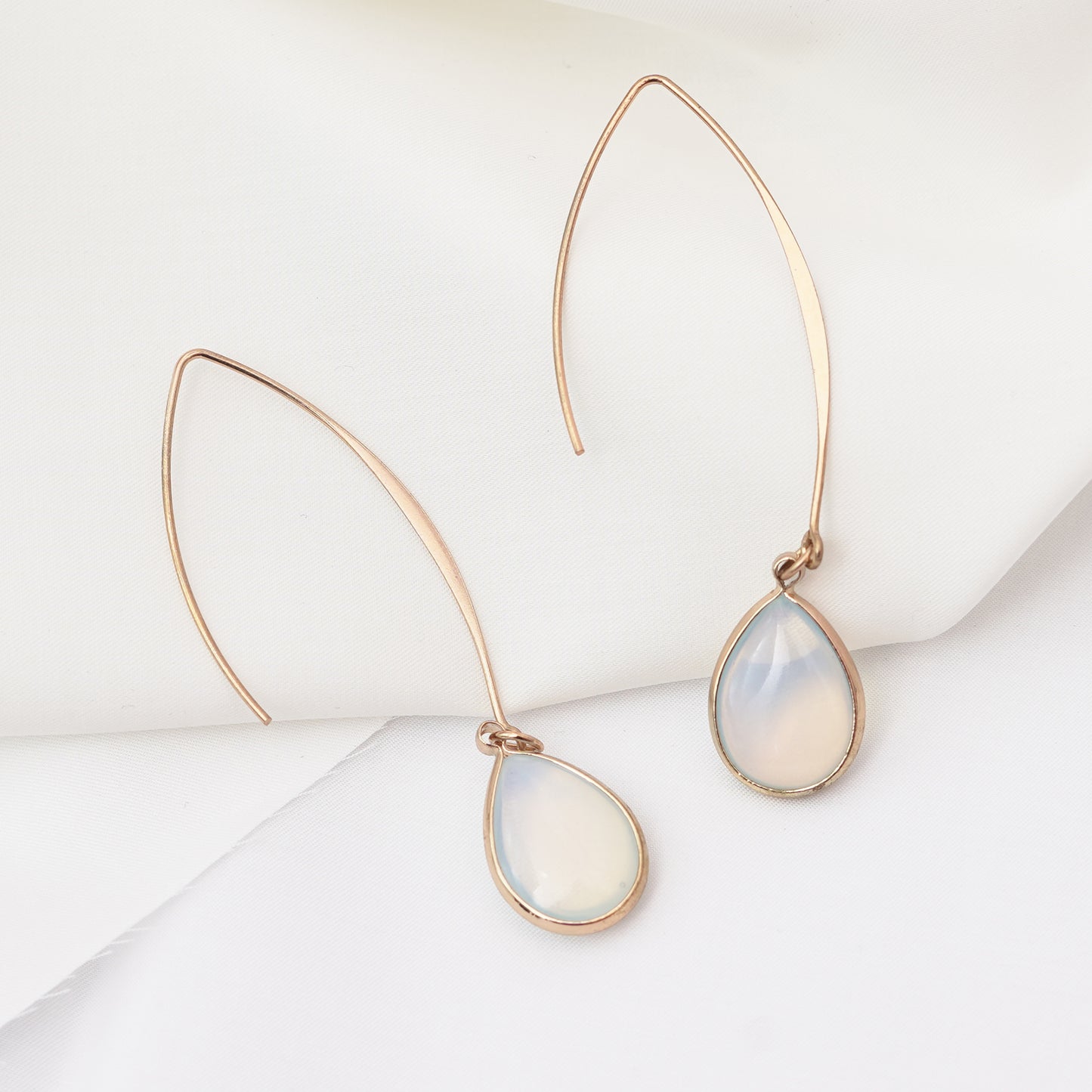 Classic Amazonite Water Drop Shape Earrings