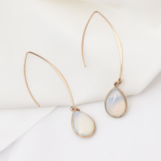 Classic Amazonite Water Drop Shape Earrings