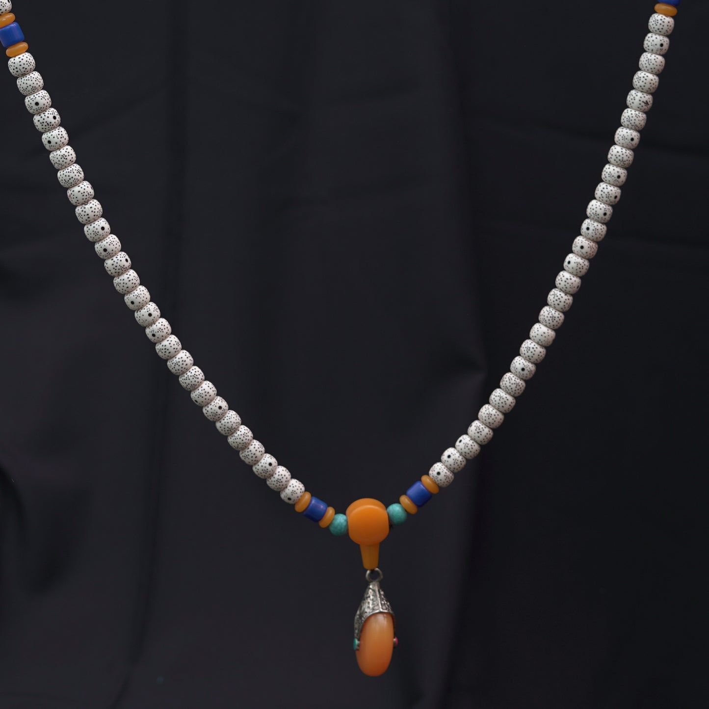 Faux Lotus Prayer Mala