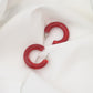 Retro geometric resin earrings korean