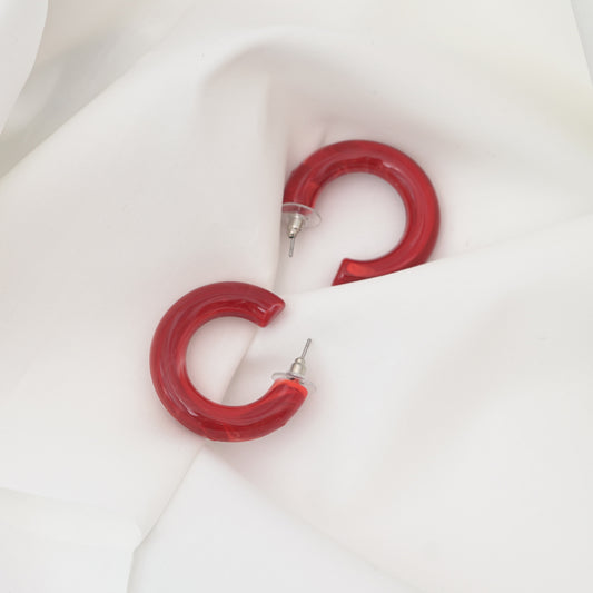 Retro geometric resin earrings korean