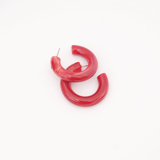 Retro geometric resin earrings korean