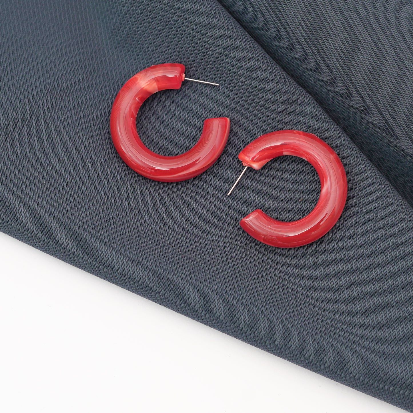 Retro geometric resin earrings korean