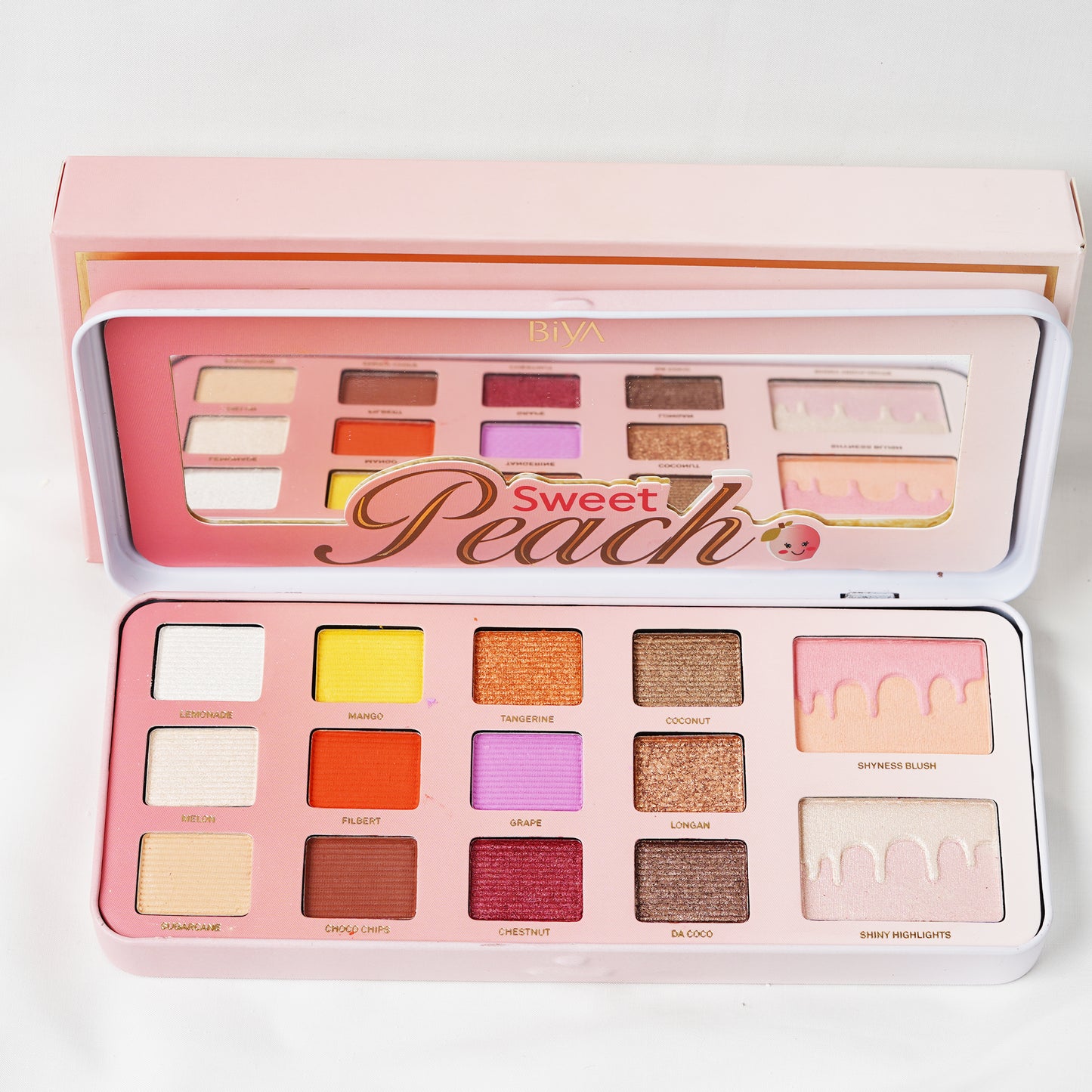 BIYA Korean Sweet Peach Eyeshadow Palette