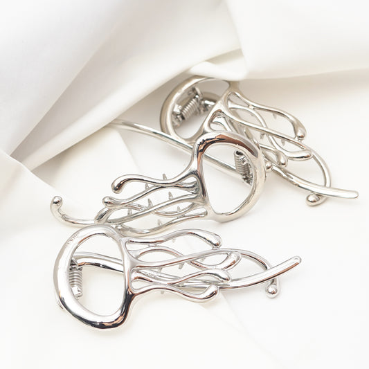 Shiny Metal Hair Clamp