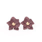 MALOYANVE Double Layered Flowers Earrings