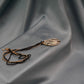 Black Gold High-Grade Imitation Diamond Double Chain