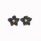 MALOYANVE Double Layered Flowers Earrings