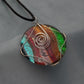 Necklace with handpainted pendant