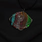 Necklace with handpainted pendant