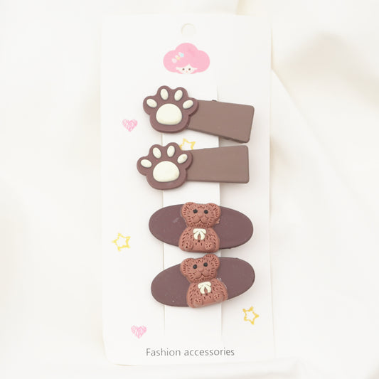 Cute Animal Hair Clips Set