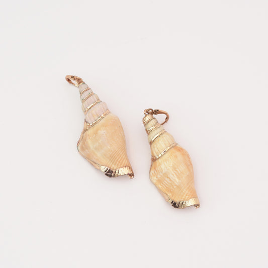 Genuine Shell Large Hoop Earrings