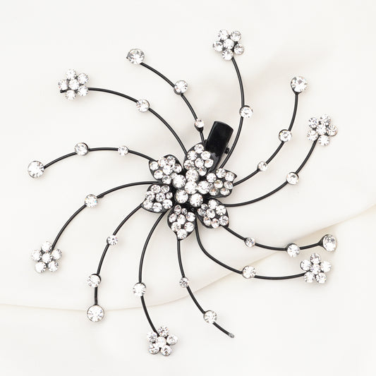 Decorative Vase Elegant Flower Arrangement Hair Clip