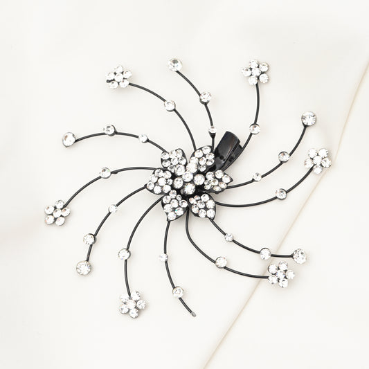 Decorative Vase Elegant Flower Arrangement Hair Clip