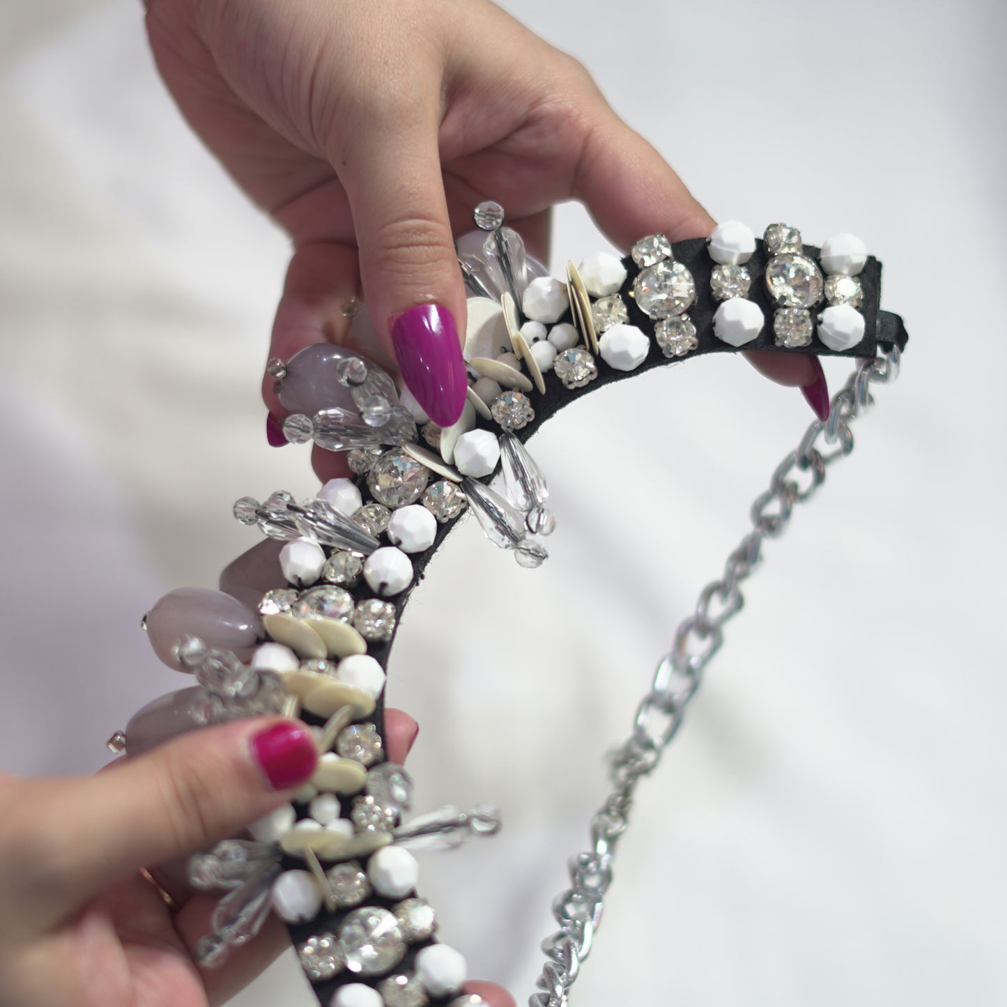 Crown Stone Fancy Style Necklace