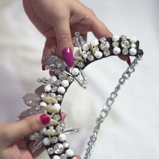 Crown Stone Fancy Style Necklace