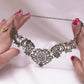 Big Ornate Filigree Collar Necklace